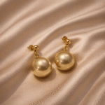 Golden Lustre Pearl Drop Earrings - Image 4