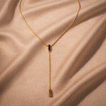 Minimalist Geometric Bar Lariat Y-Necklace - Image 4