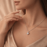 Brilliant Solitaire Zircon Pendant Necklace - Image 3